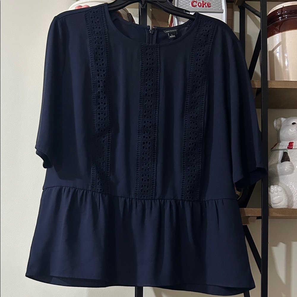 🔥 AnnTaylor  Navy Blue Women's Top